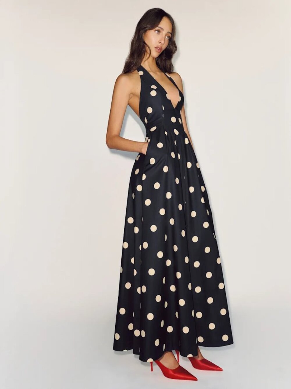 Reformation Diara Dress Black - Size 8